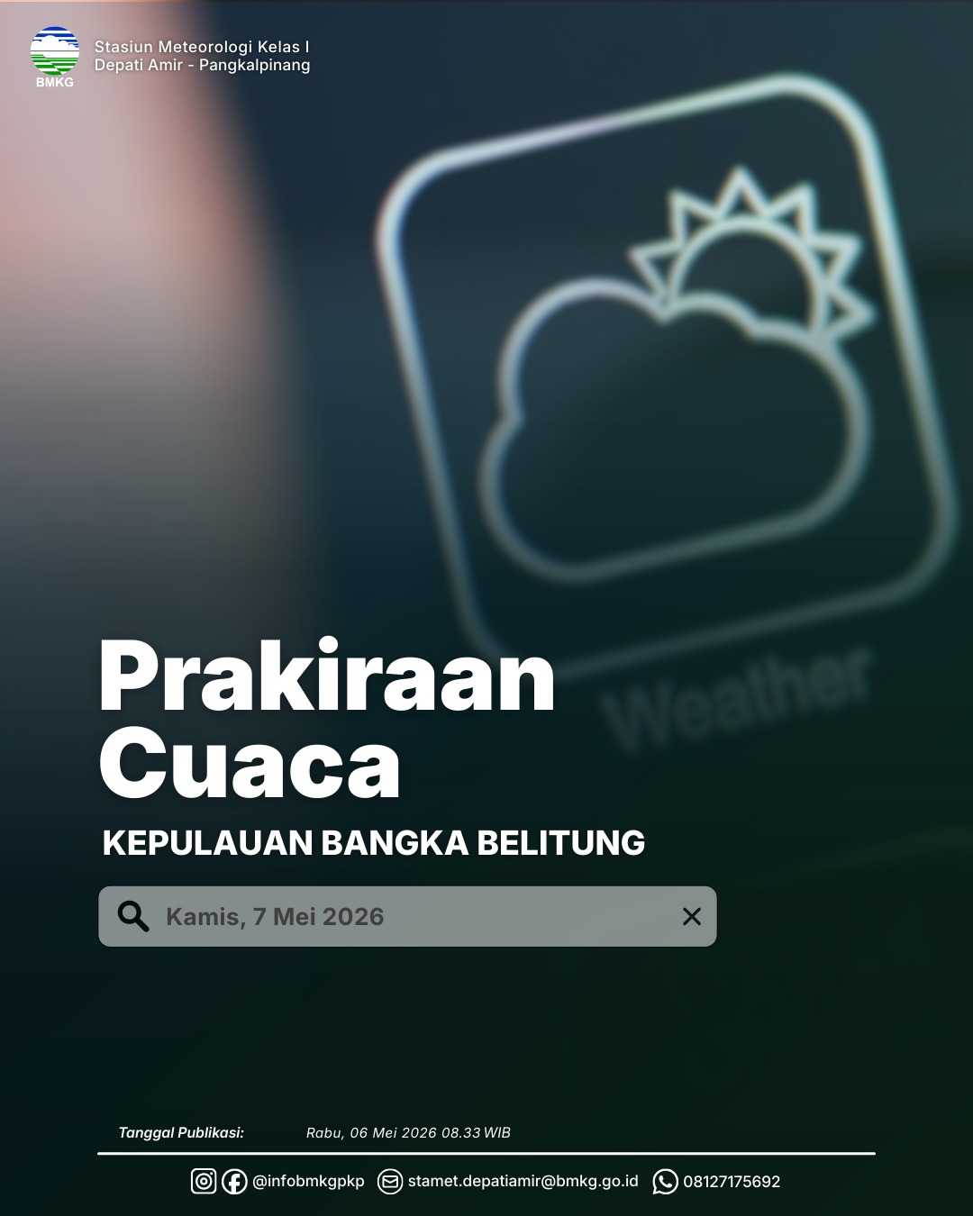 Prakiraan Cuaca Esok Hari 7 Mei 2026